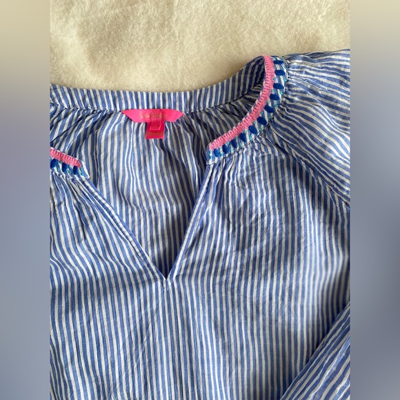 Lilly Pulitzer cotton blouse | top | shirt | lightweight | beach | summer | L - Picture 3 of 4